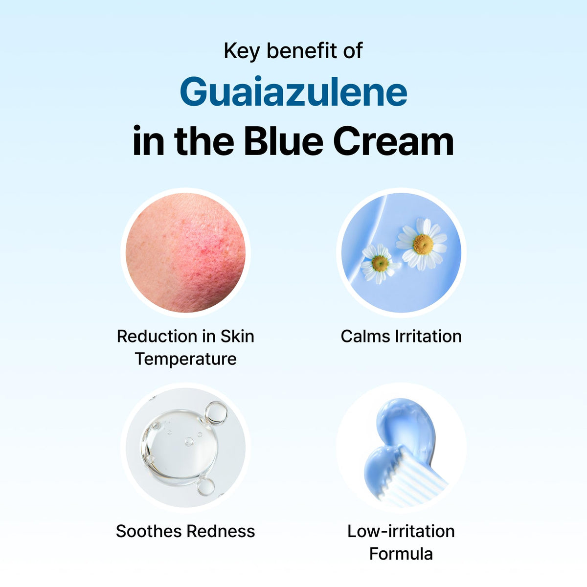 DearKlairs Midnight Blue Calming Cream lifestyle shot for sensitive skin care