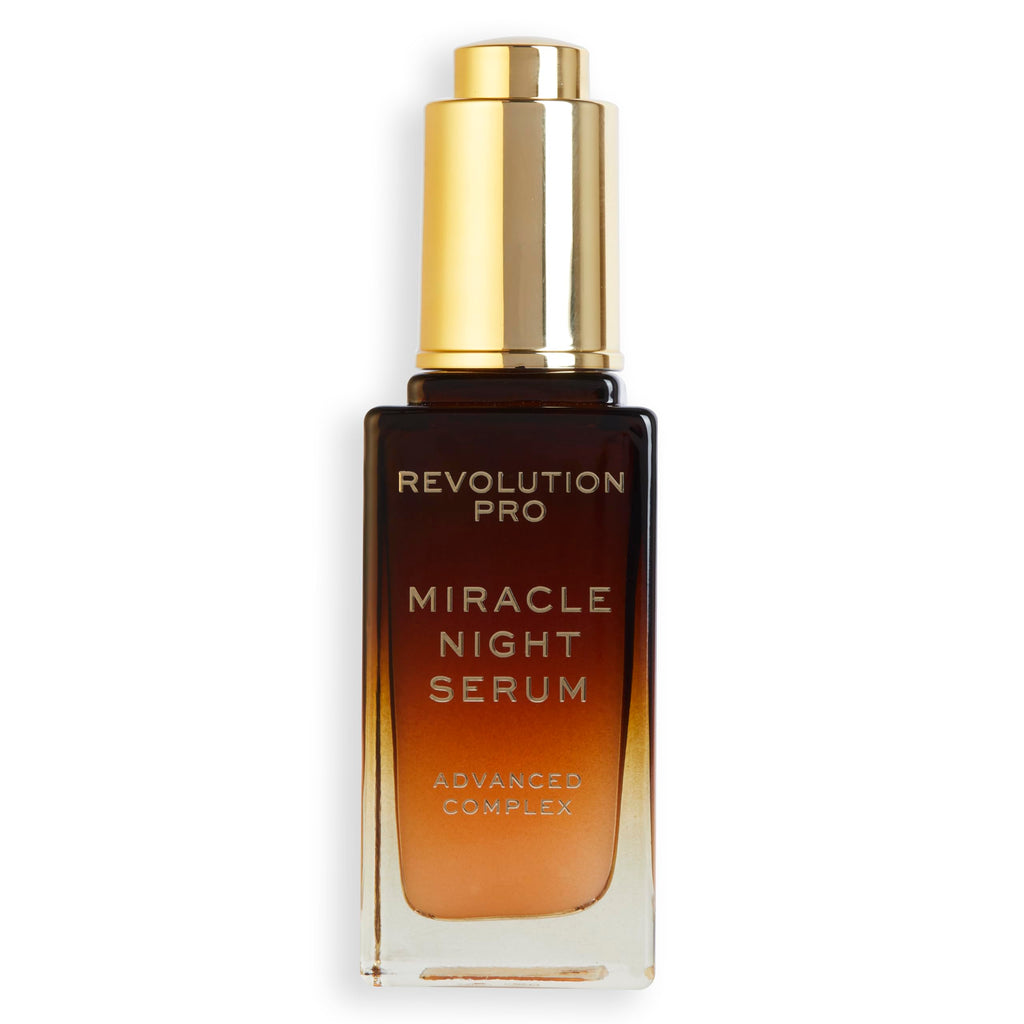 Revolution Pro Miracle Night Rescue Serum packaging box and dropper