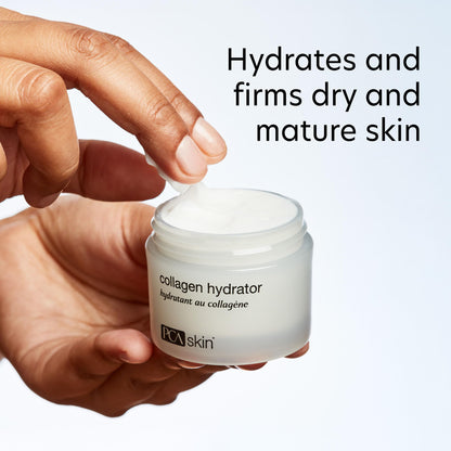 Texture of PCA SKIN Collagen Hydrator moisturizer cream on skin