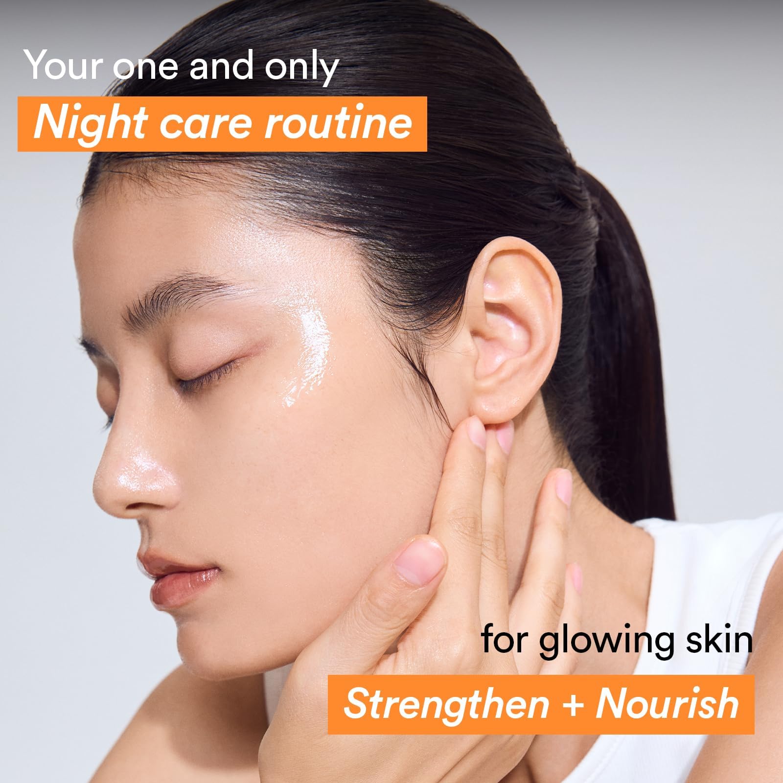 Abib hydrating overnight mask jar on white background