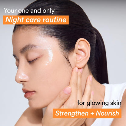 Abib hydrating overnight mask jar on white background