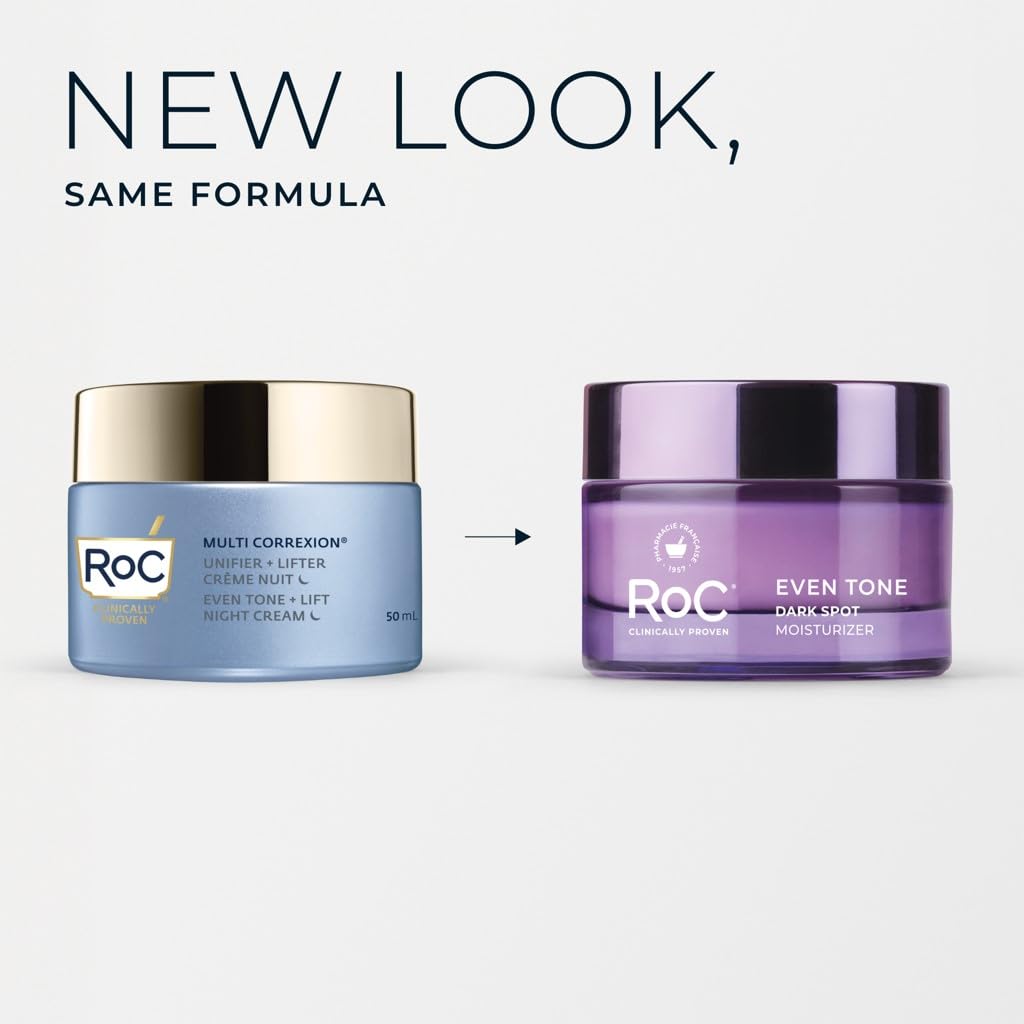 RoC Multi Correxion Restoring Night Cream 1.7 Ounces side profile displaying ingredients list