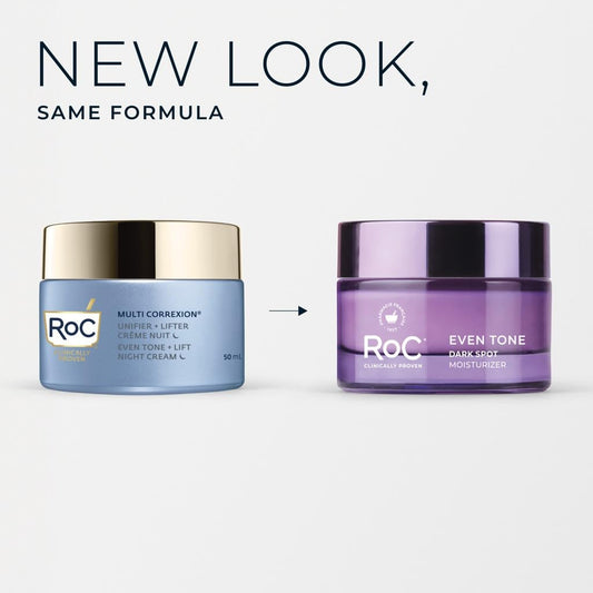 RoC Multi Correxion Restoring Night Cream 1.7 Ounces side profile displaying ingredients list