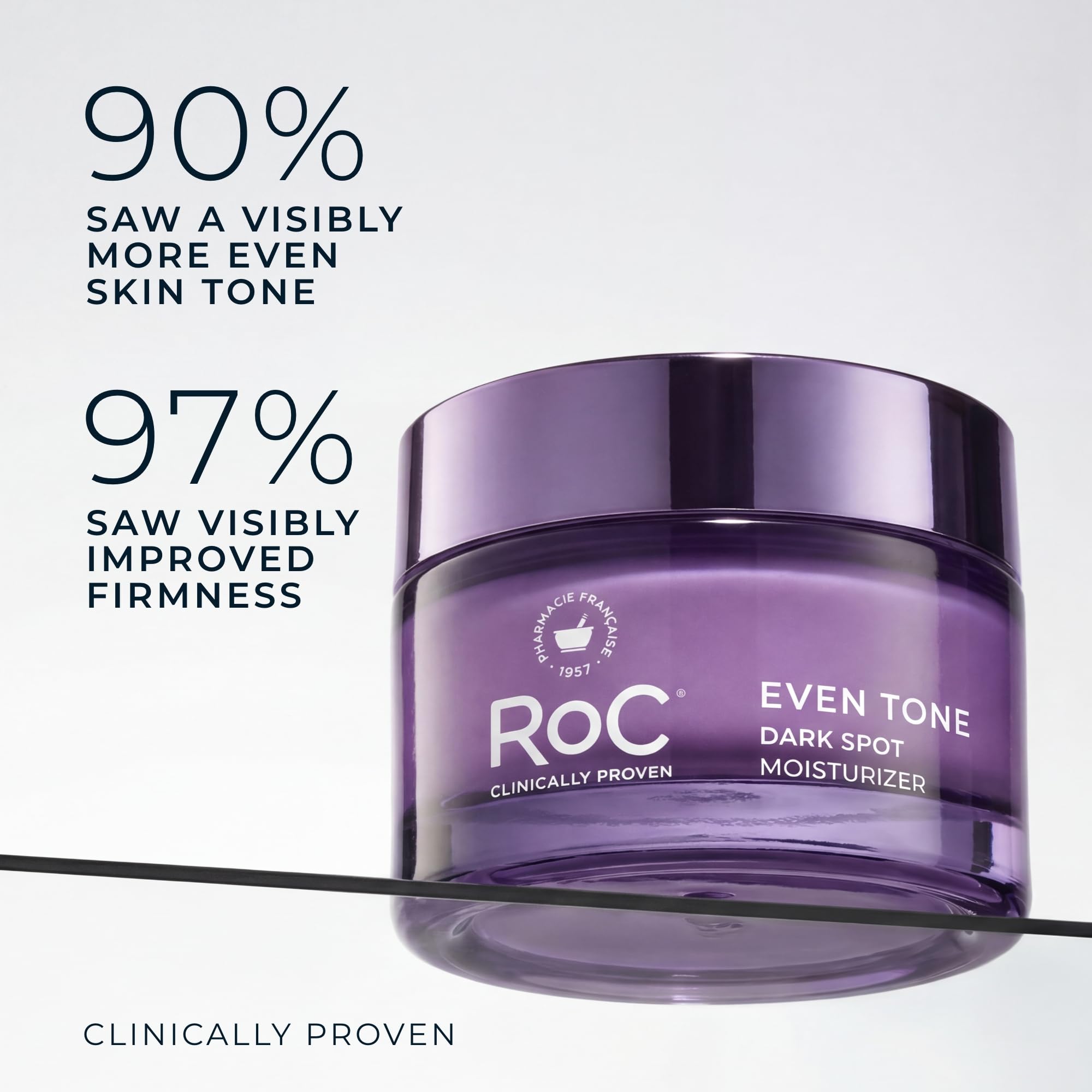 Authentic USA imported RoC night cream moisturizer packaging highlighting tone and lift benefits