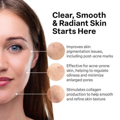 Pea-sized amount of thick A313 Retinol cream texture on fingertips for correct application