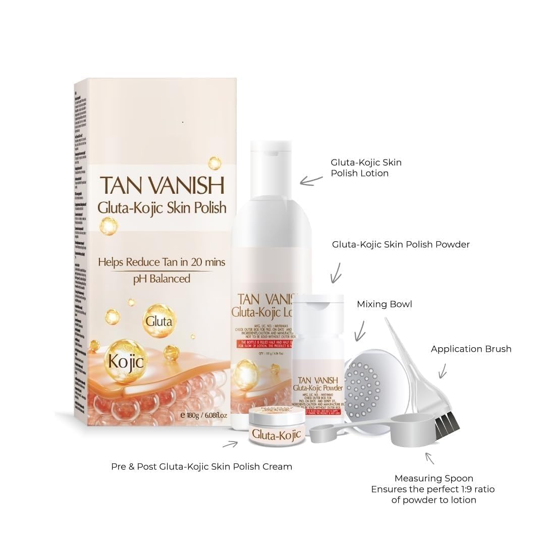 Niconi skin polish packaging showing Kojic Acid and Glutathione benefits