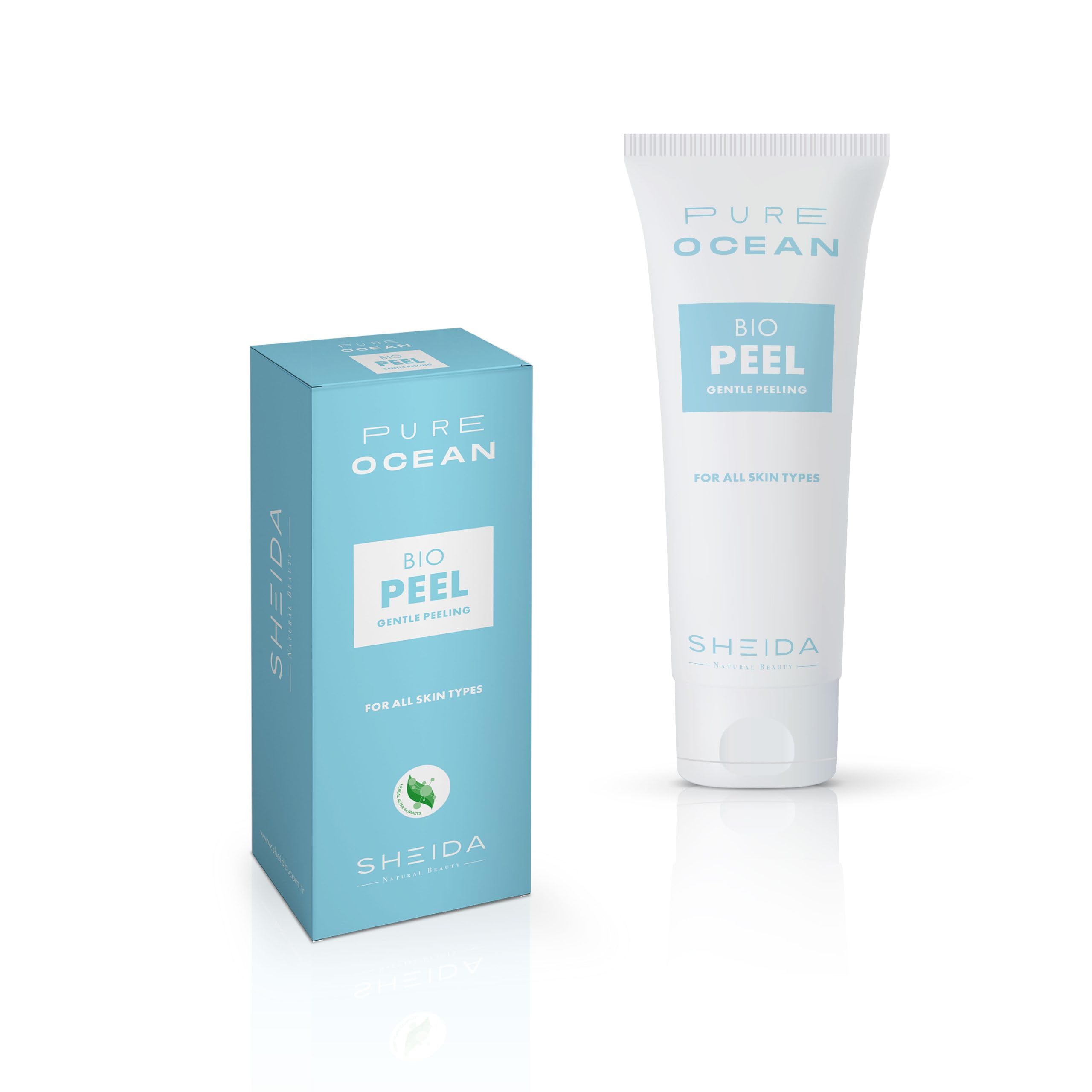 Sheida Pure Ocean face peeling gel packaging details