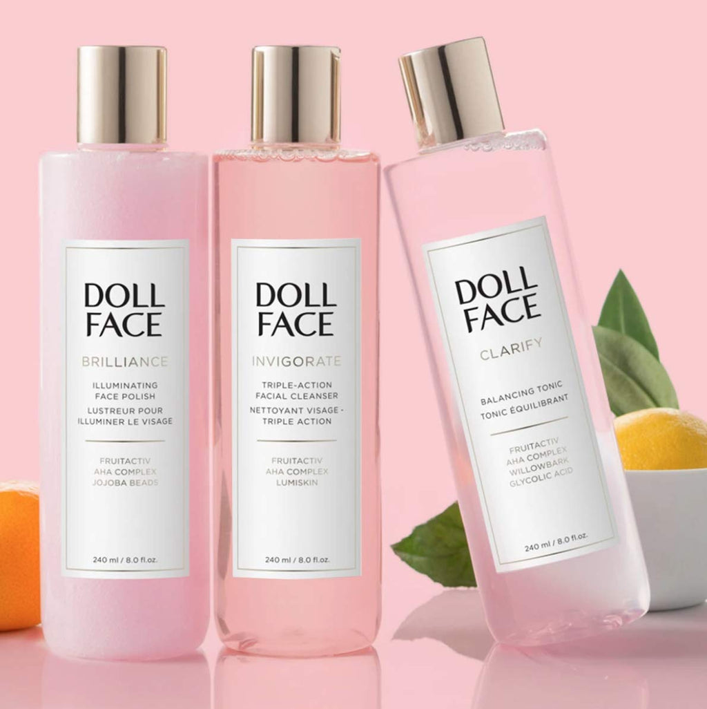 Doll Face pore purification scrub side profile