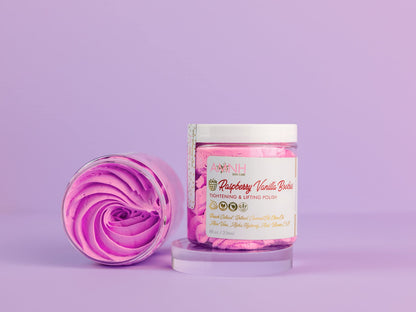Texture of AMNH Raspberry Vanilla lifting body polish