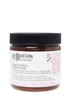 C.O. Bigelow face polish jar packaging texture