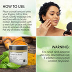 Nabila K turmeric face polish packaging details
