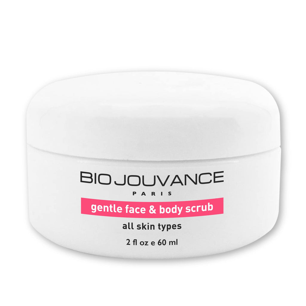 Bio Jouvance Paris exfoliating face and body scrub texture showcase