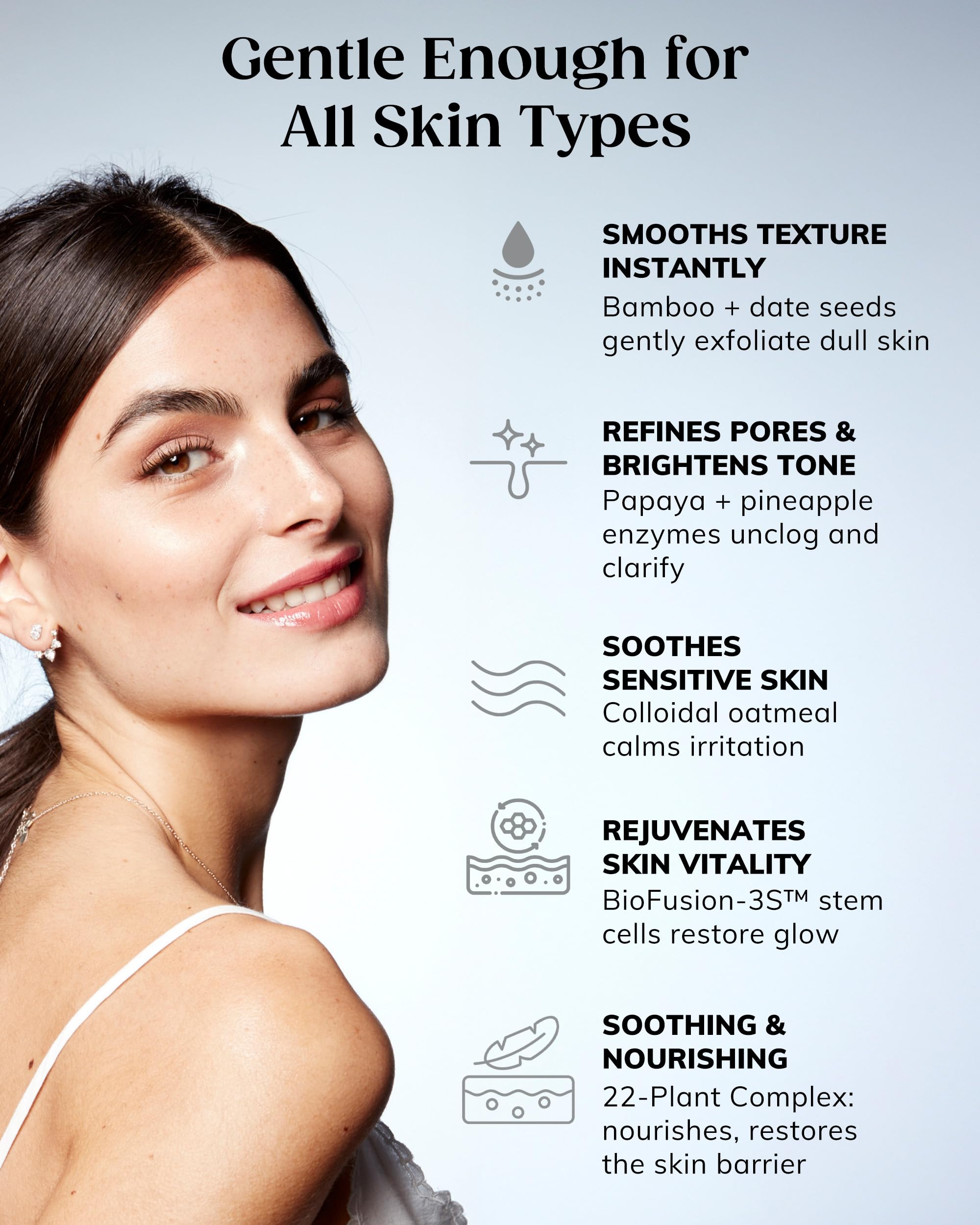 Texture shot of Kaplan MD microfoliant skincare product