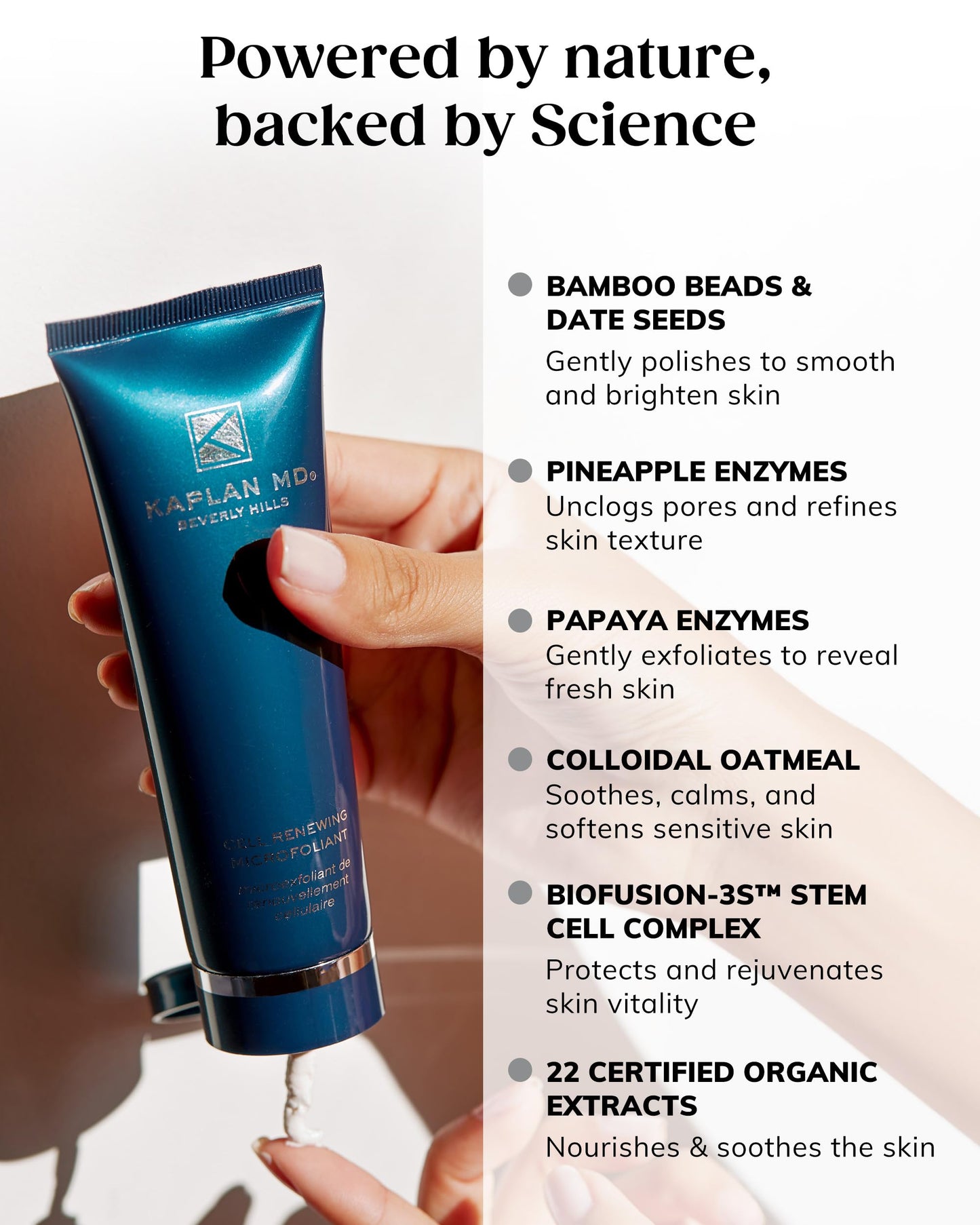 Kaplan MD Cell Renewing Microfoliant back of tube label