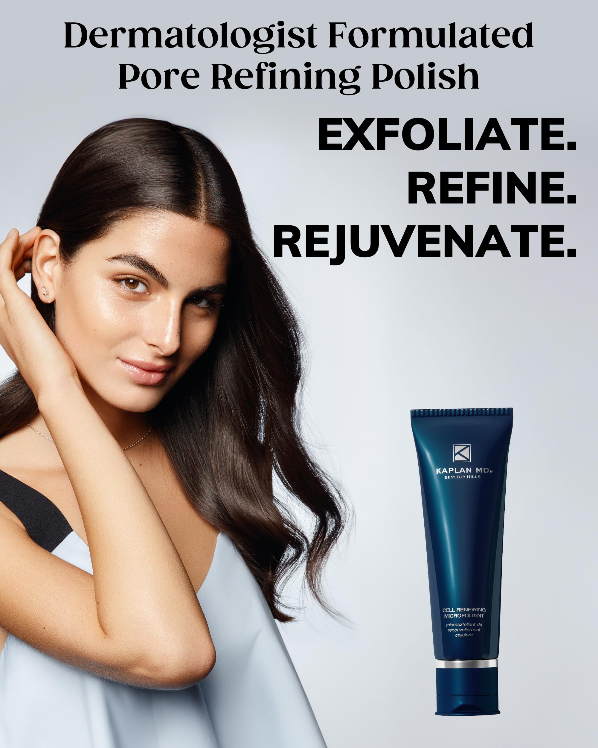 Application of Kaplan MD facial polish on hand