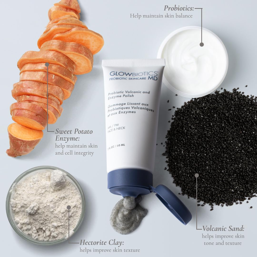 Glowbiotics facial polish texture and consistency