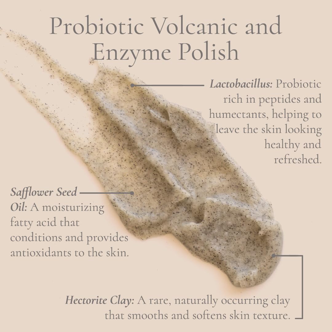 Volcanic and enzyme polish ingredients detail