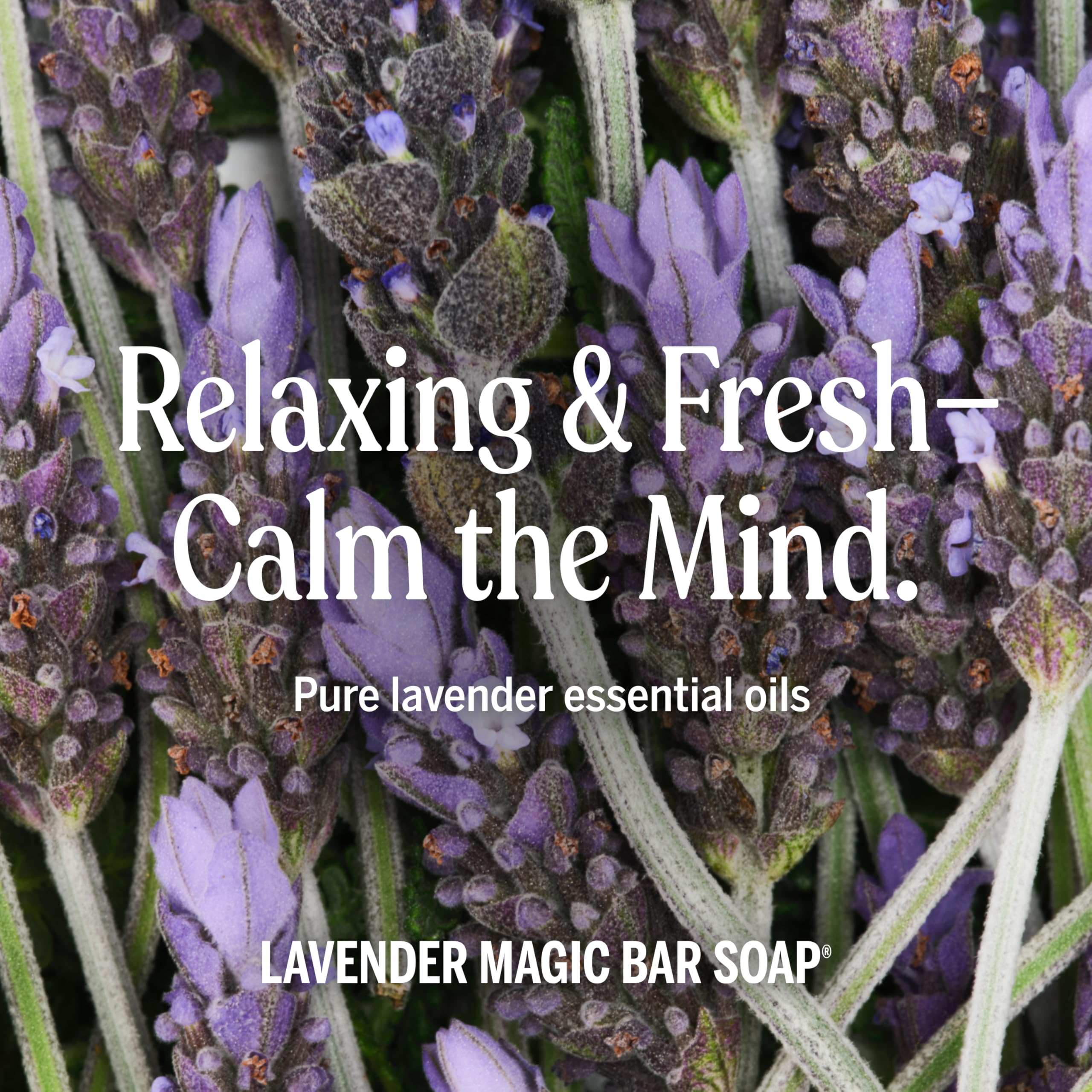 Two 5 ounce bars of Dr. Bronner's pure-castile lavender soap