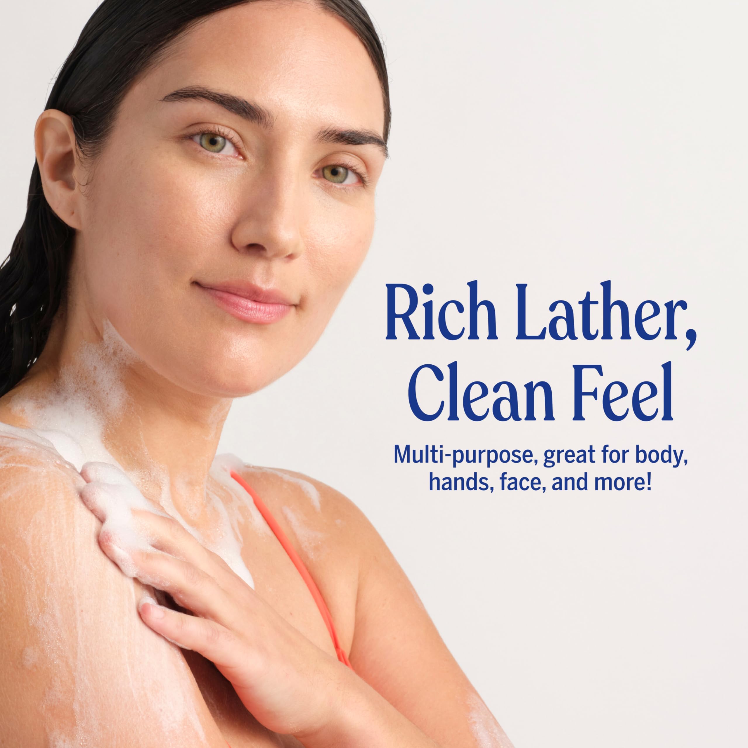 Dr. Bronner's eighteen-in-one organic baby liquid soap highlighting fair trade certification.