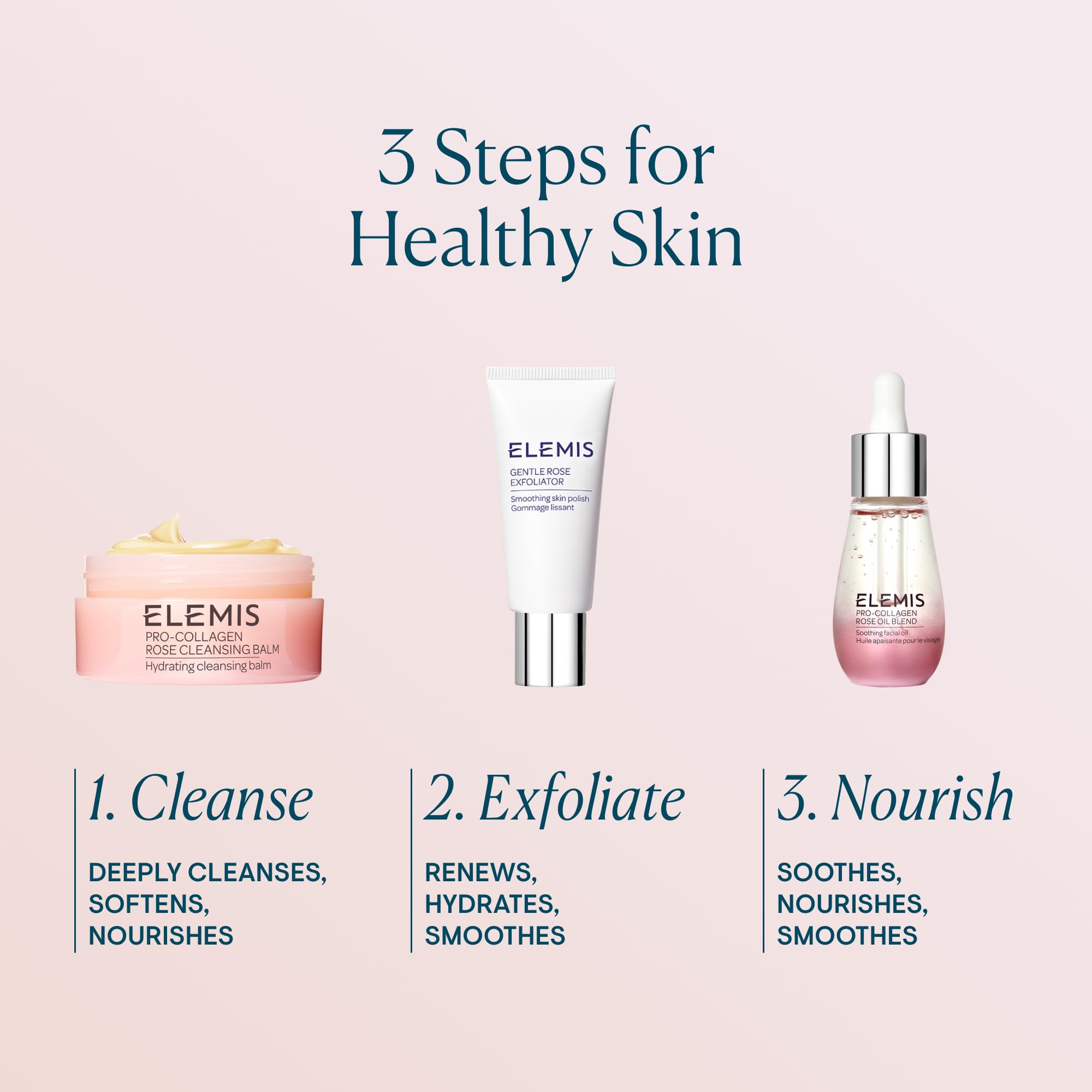 Premium ELEMIS skincare product box and bottle view