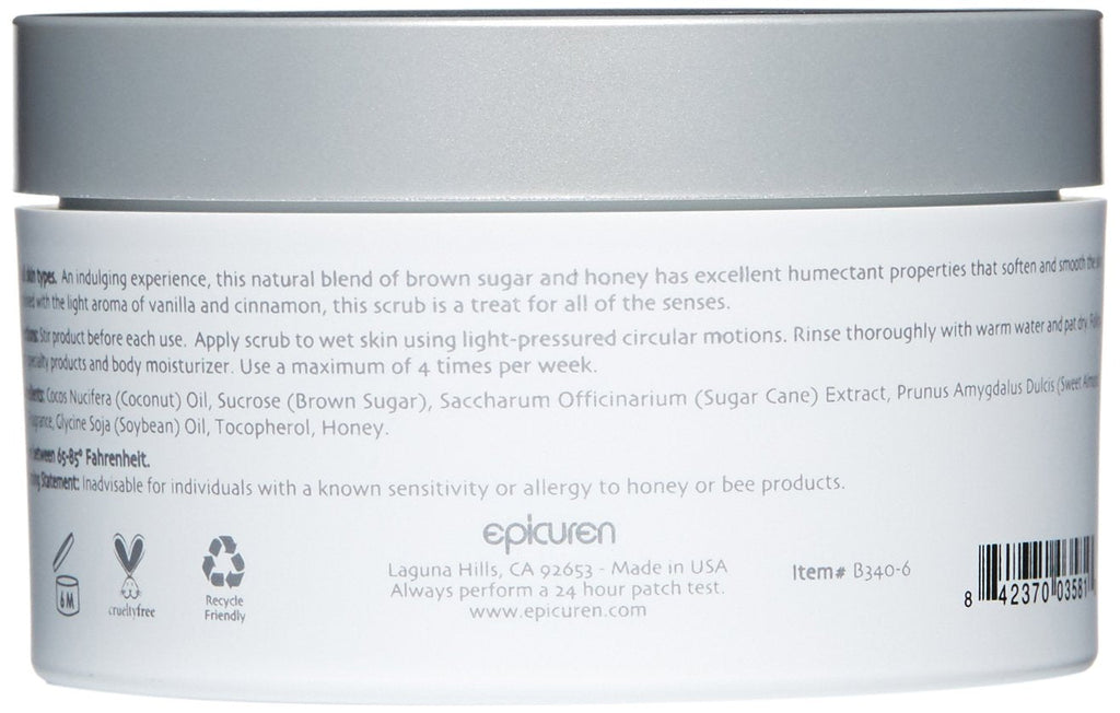 Epicuren Cinnamon Vanilla Brown Sugar Body Polish texture showcase