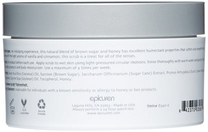 Epicuren authentic USA imported brown sugar and honey exfoliating body polish texture