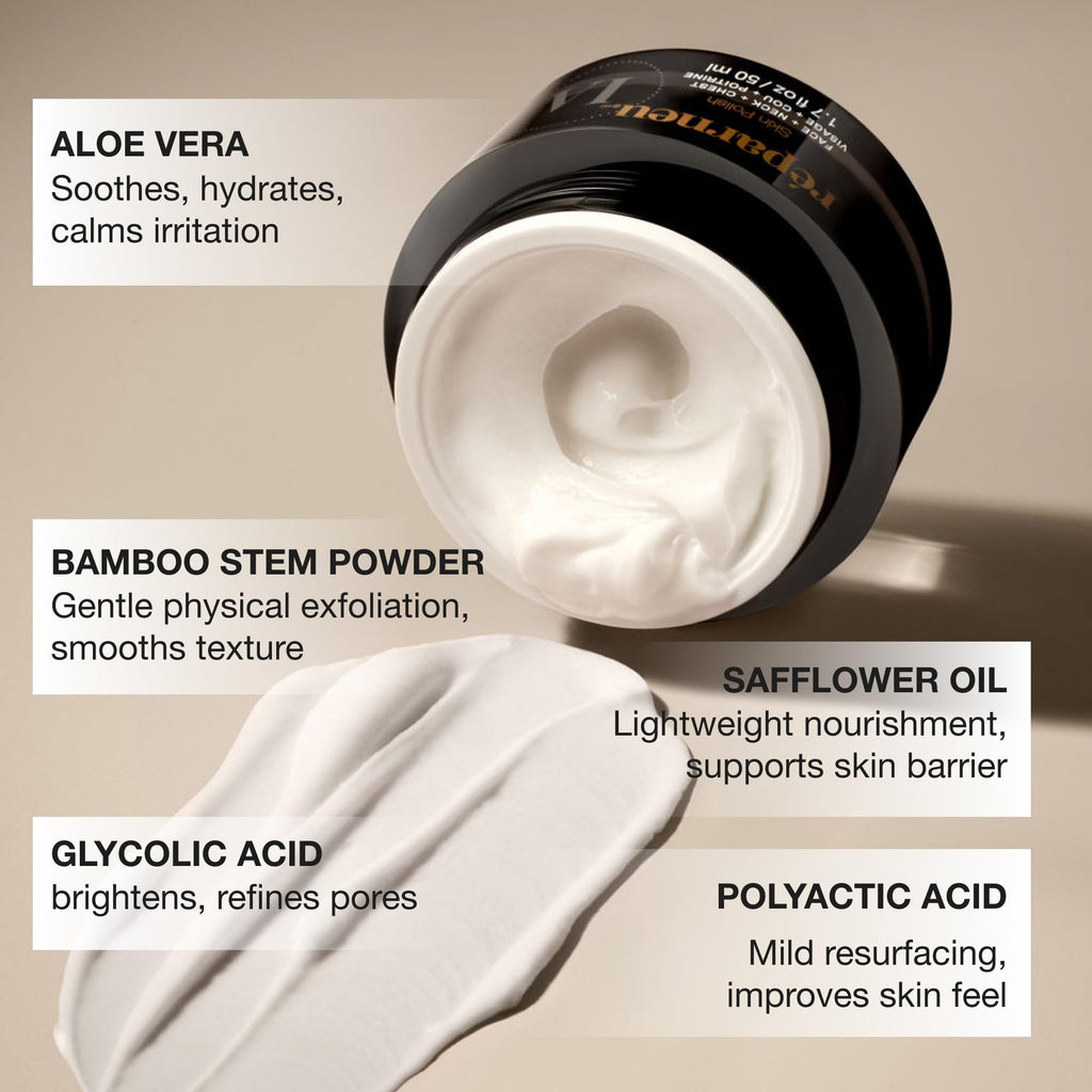 InfiniteAloe microdermabrasion skin polish label details
