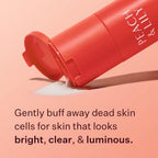 Peach And Lily Glass Skin Face Polisher powder texture showcase