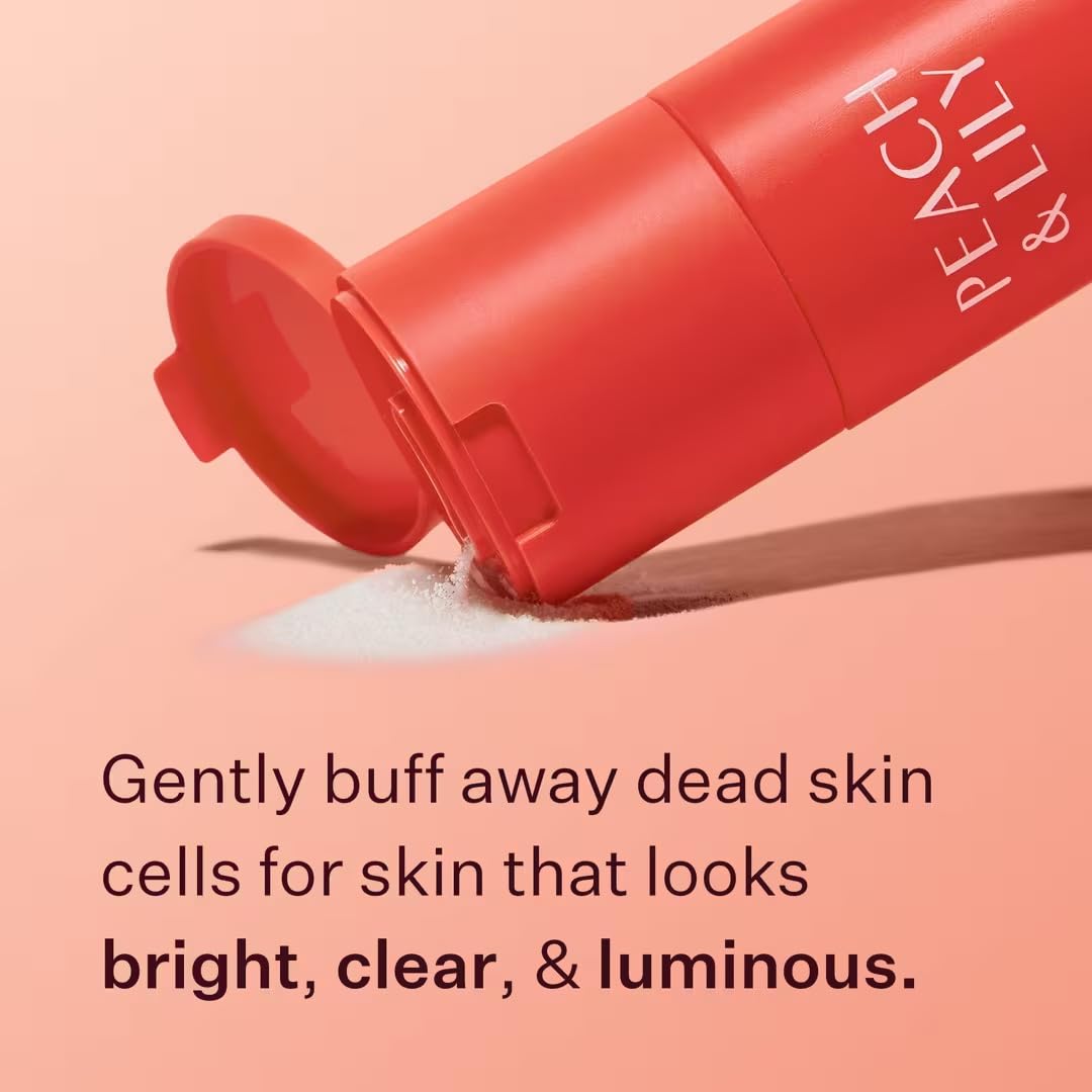 Peach And Lily Glass Skin Face Polisher enzyme powder texture