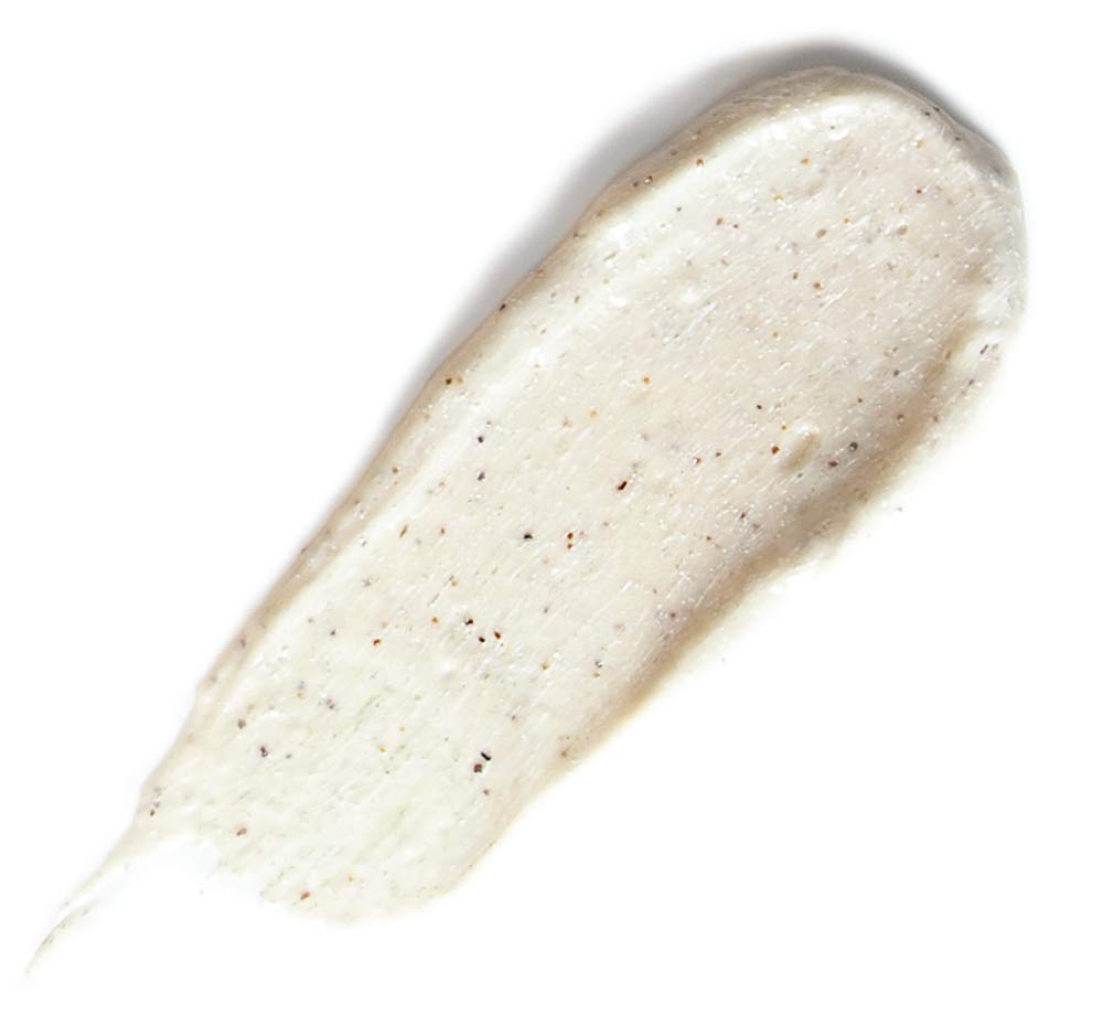 Farmhouse Fresh botanical face cleansing polish texture and packaging