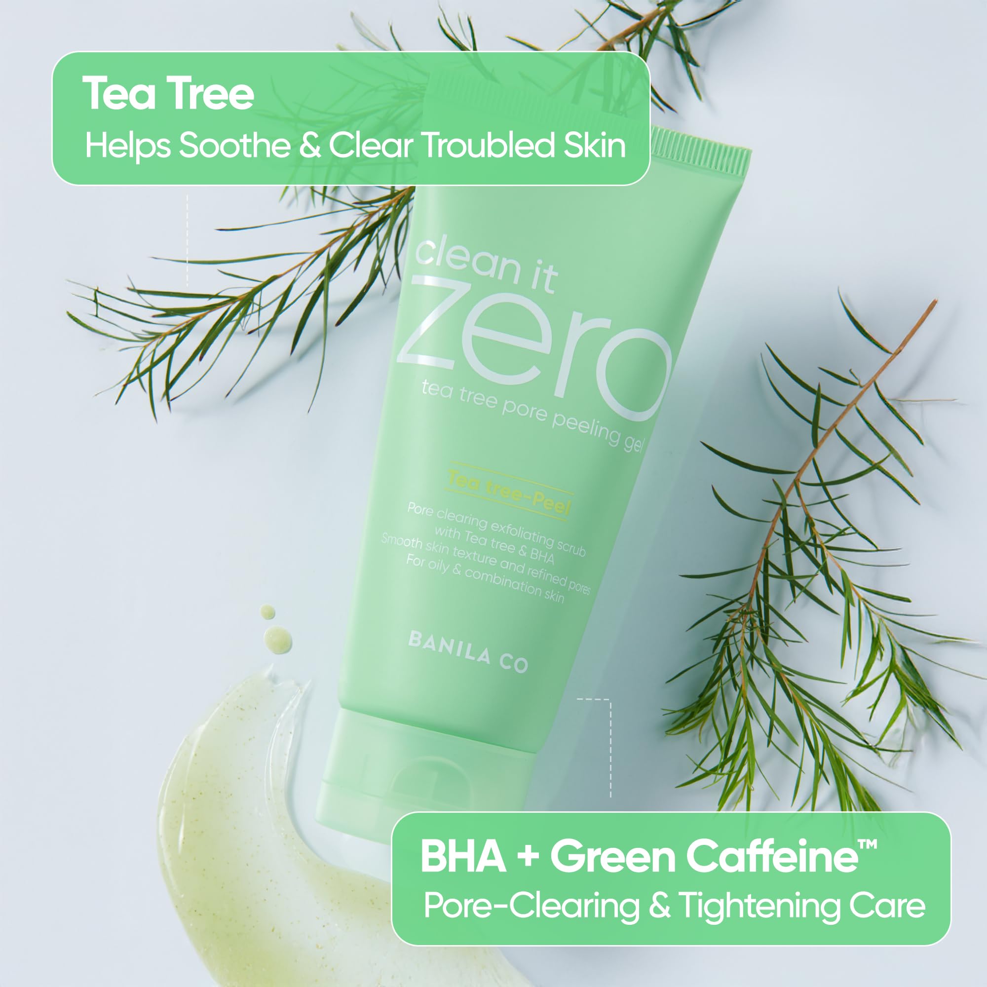 Side view of Banila Co Clean It Zero 120ml exfoliating gel