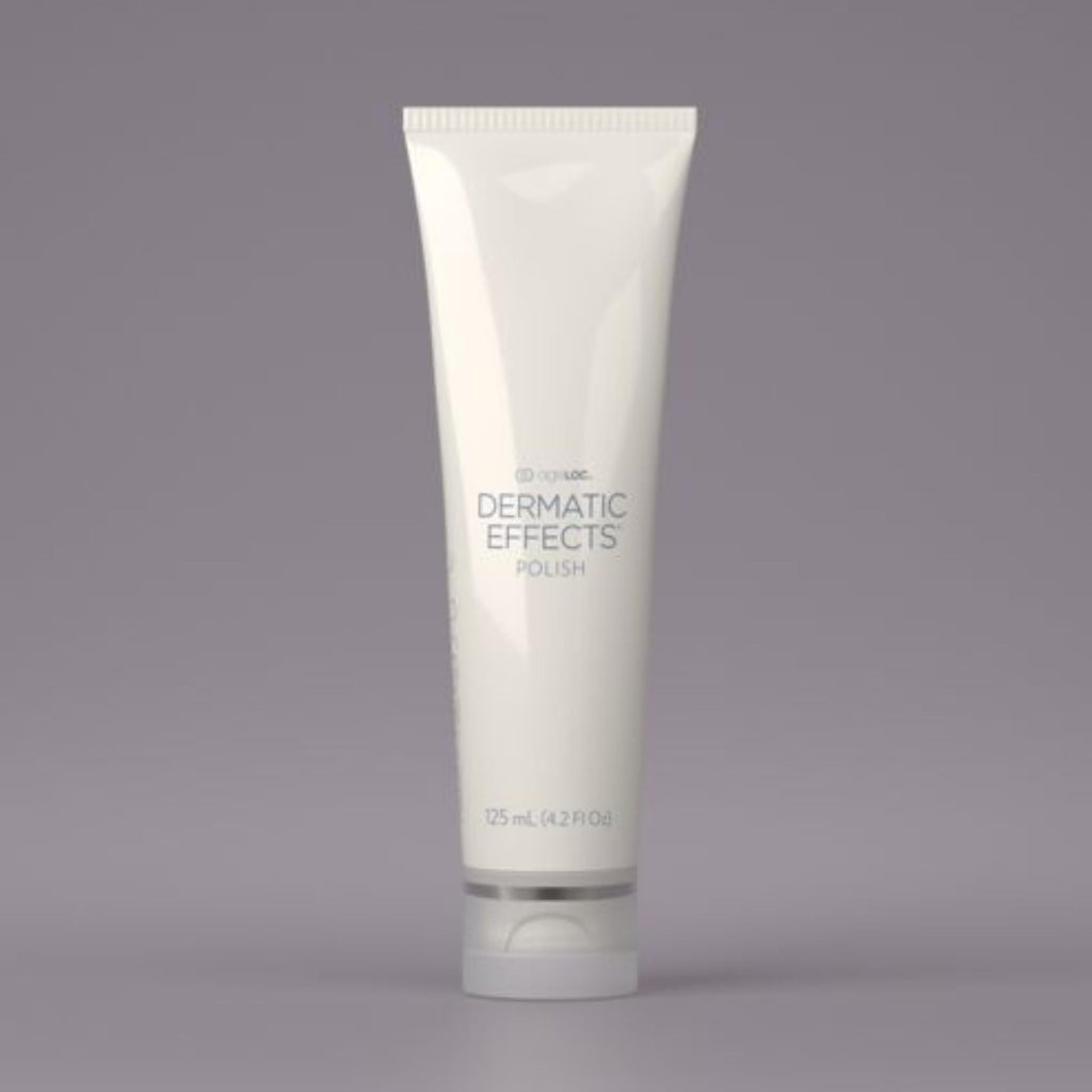 Nu Skin AgeLOC Dermatic Effects Polish held in hand for scale.