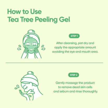 Professional studio shot of Banila Co Tea Tree Peeling Gel