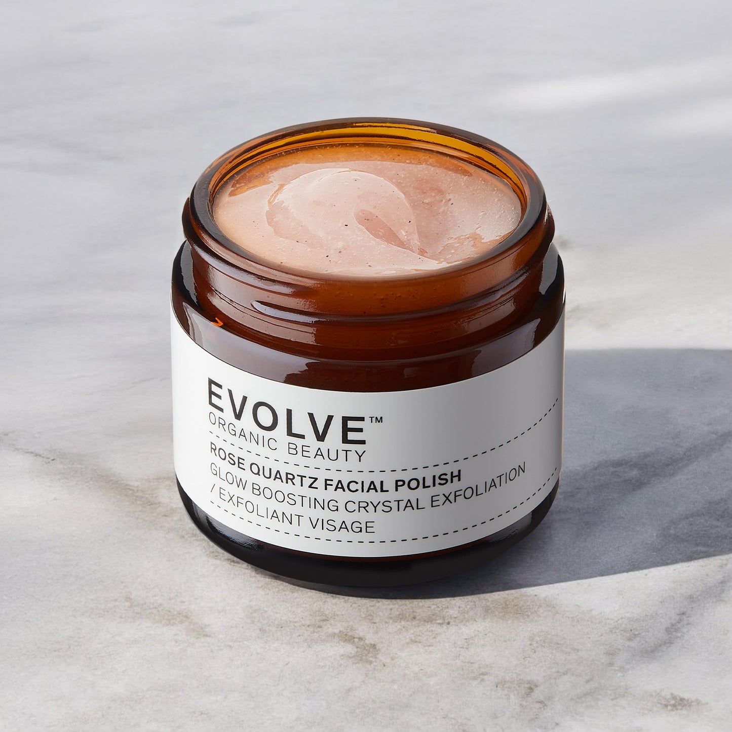 Evolve Organic Beauty vegan face polish product details