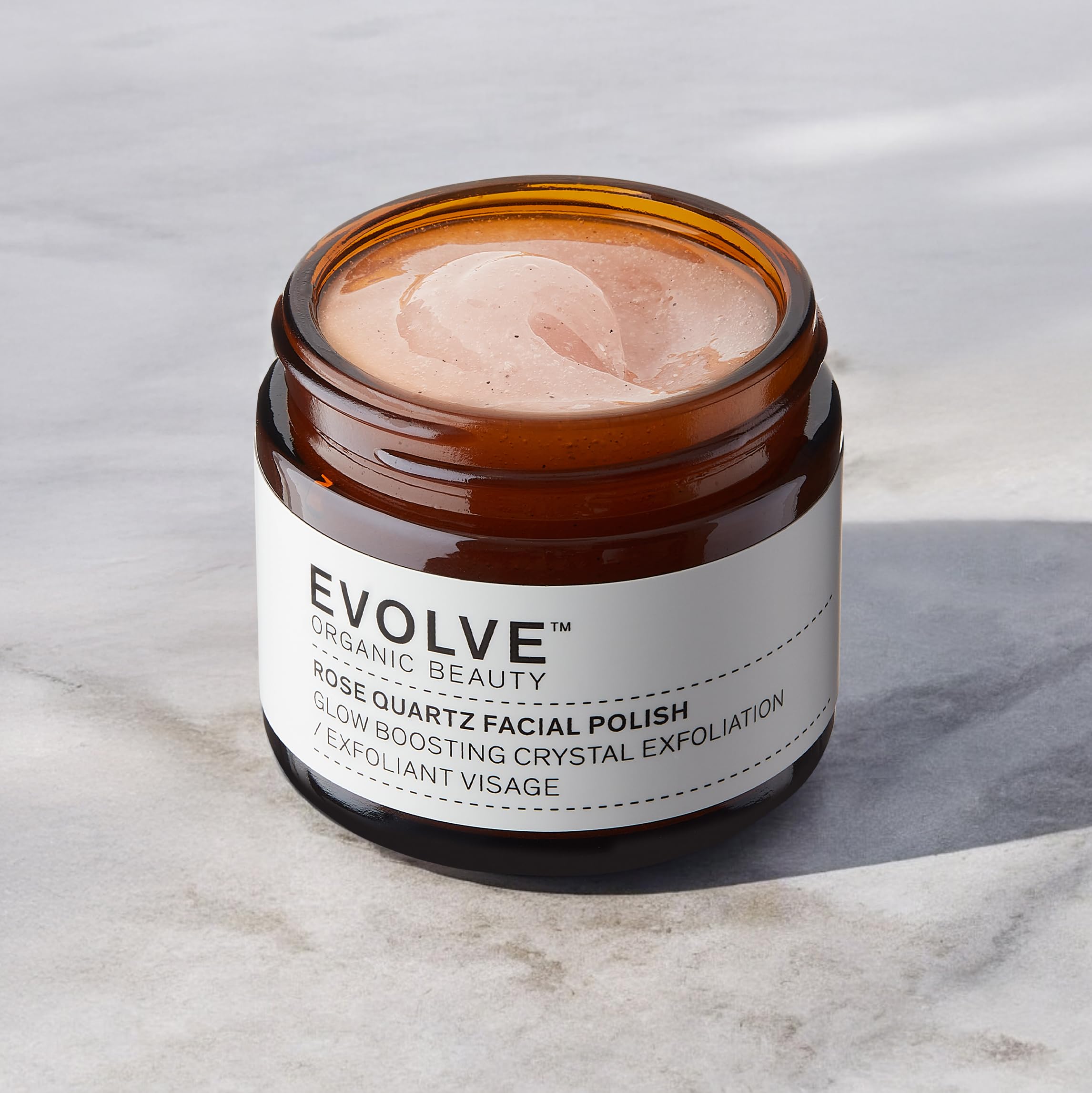 Evolve Organic Beauty vegan face polish product details