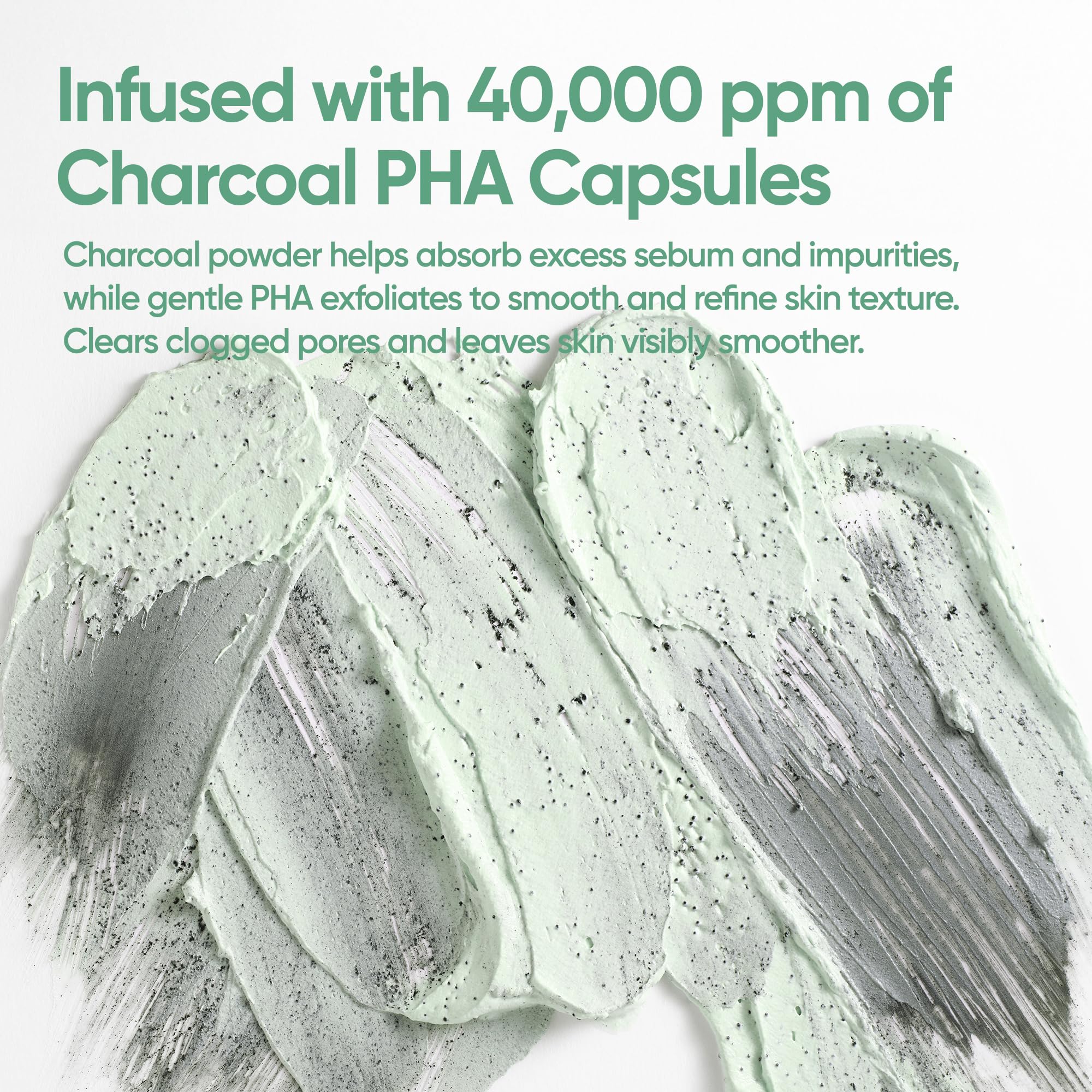 Applying Banila Co Charcoal Capsule Mask to skin