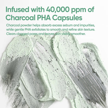 Applying Banila Co Charcoal Capsule Mask to skin