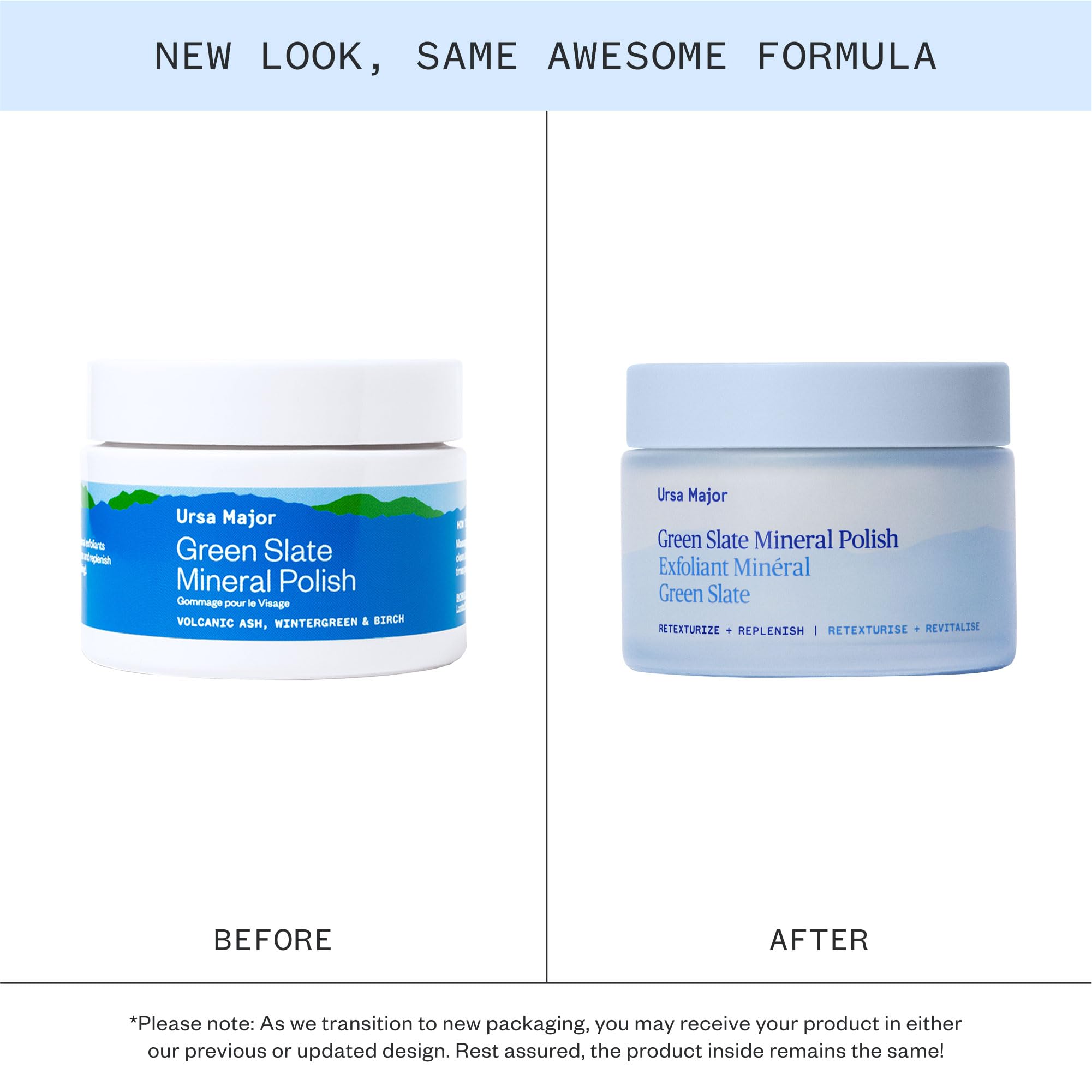 Ursa Major mineral face polish texture shot