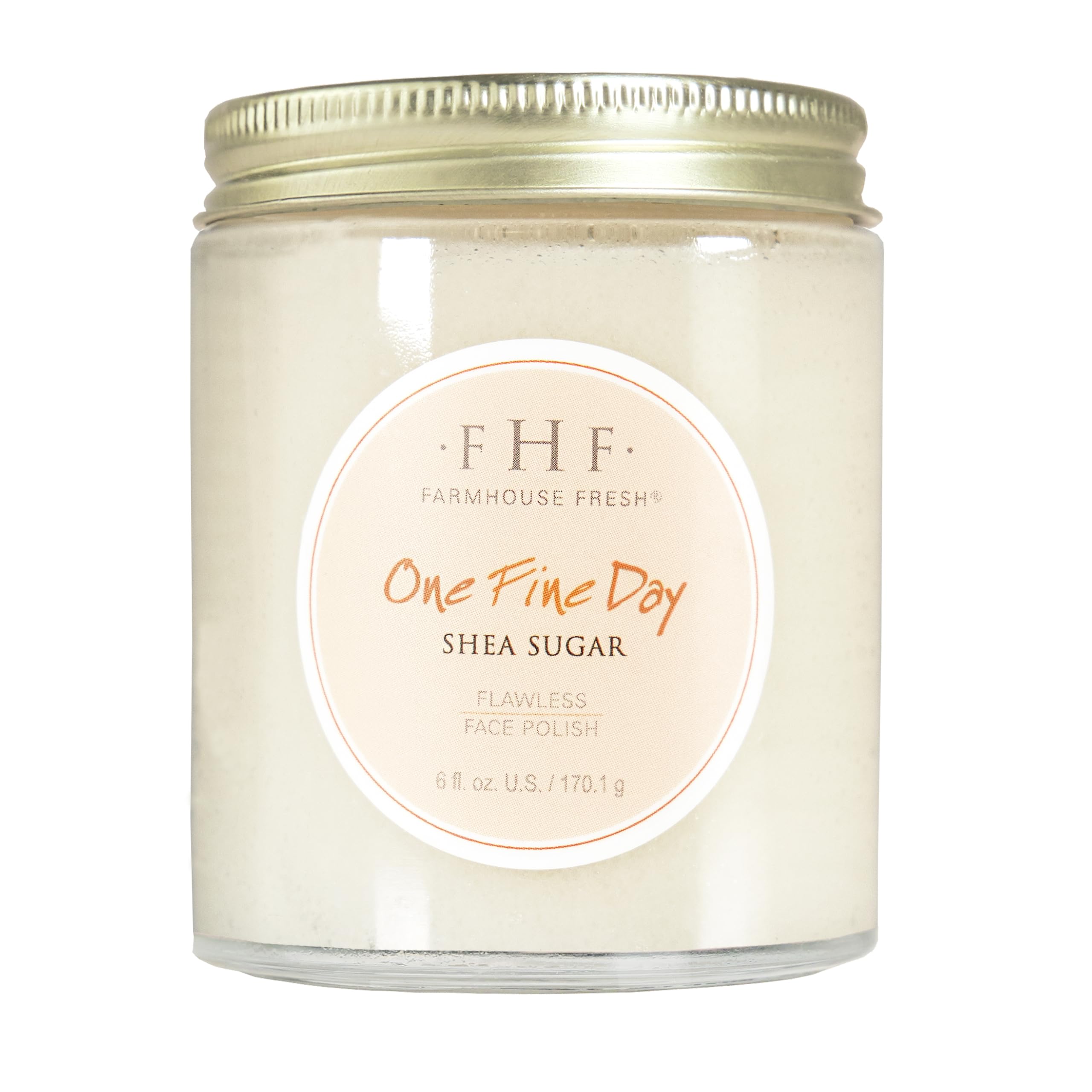FarmHouse Fresh shea sugar exfoliating face cleanser packaging texture closeup for dry skin