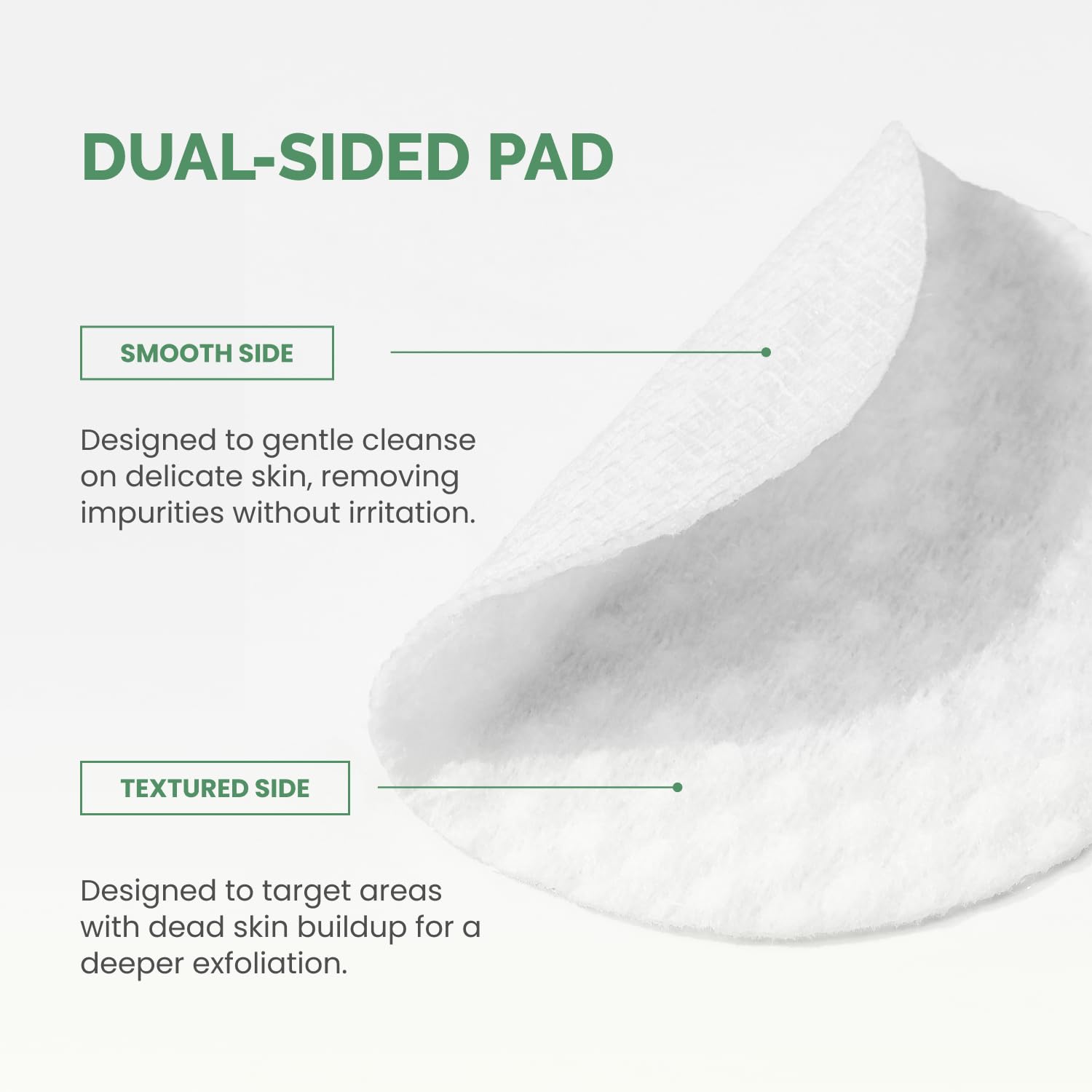 Dual-sided Plantifique peeling discs for face care