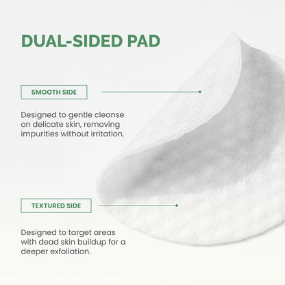 Dual-sided Plantifique peeling discs for face care