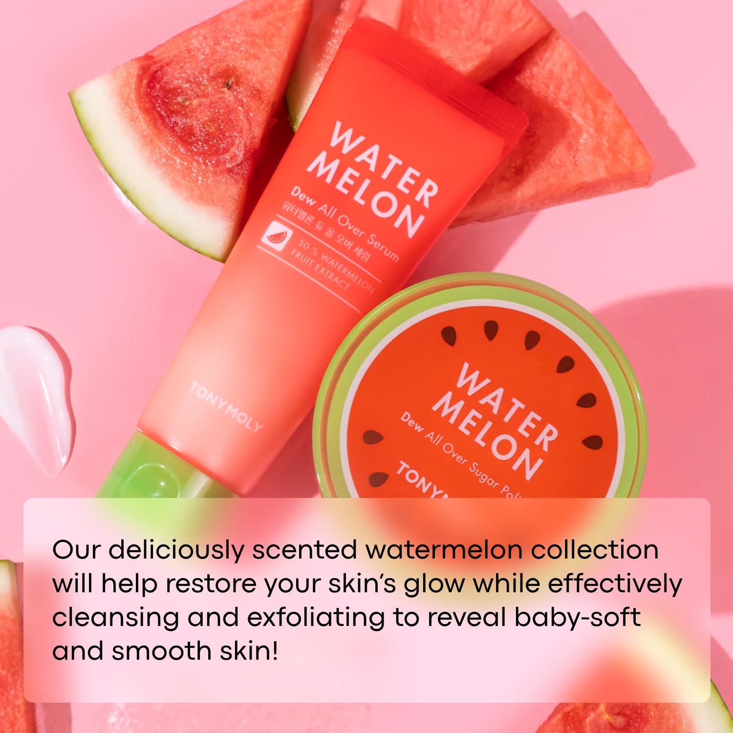 Tonymoly Korean skincare watermelon serum tube design