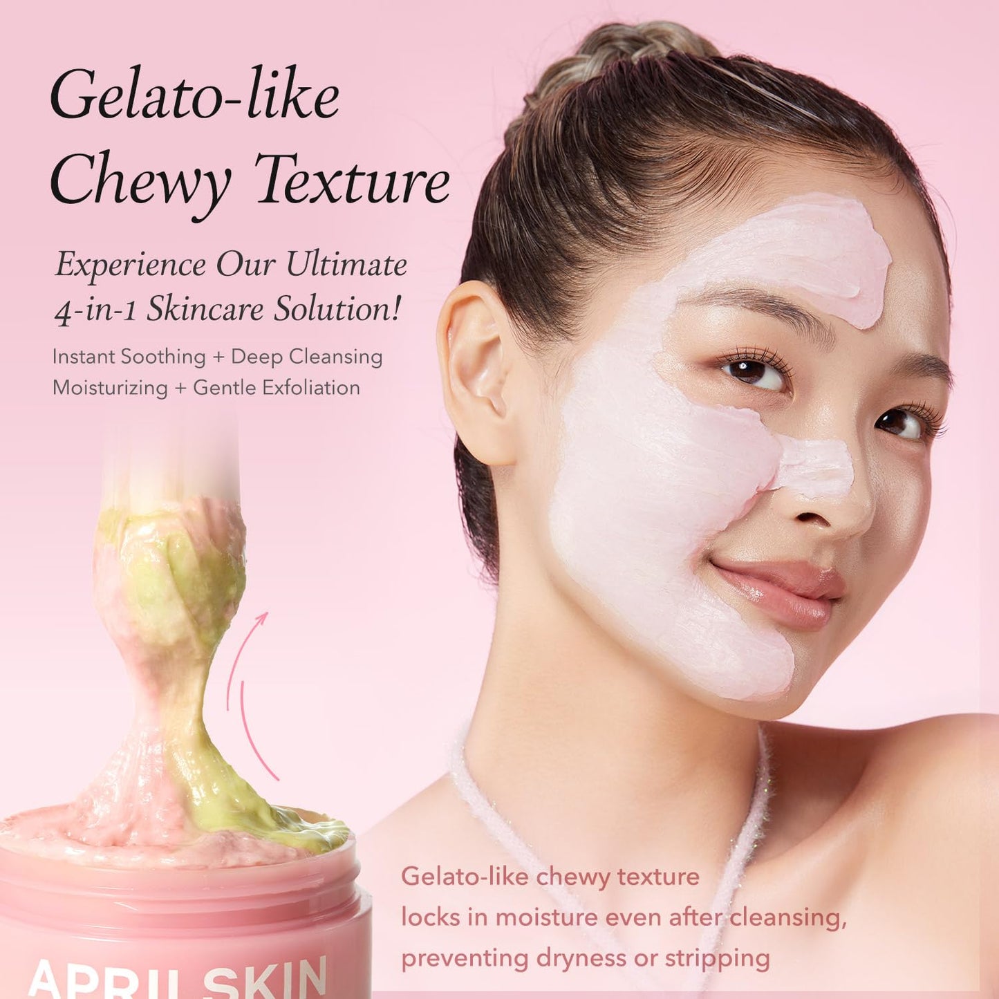 Aprilskin cleanser ingredients and usage back label