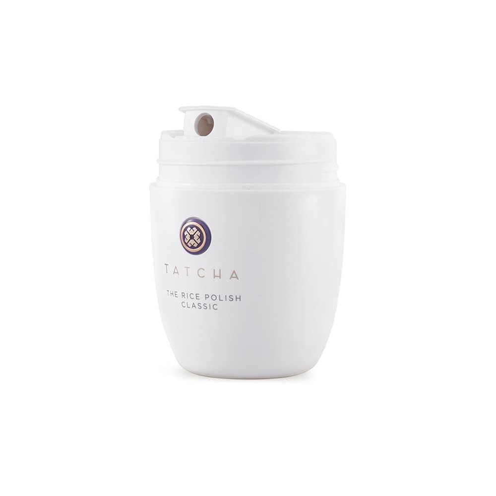 Tatcha The Rice Polish powder texture and water activation