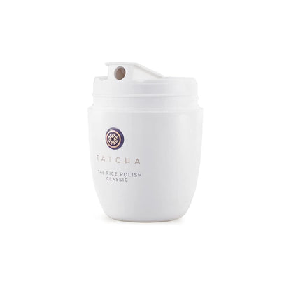 Tatcha The Rice Polish powder texture and water activation