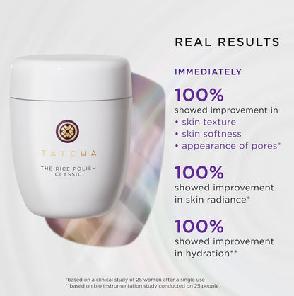 Tatcha The Rice Polish product label and ingredients info