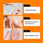 Avarelle acne patch absorbing impurities turning white