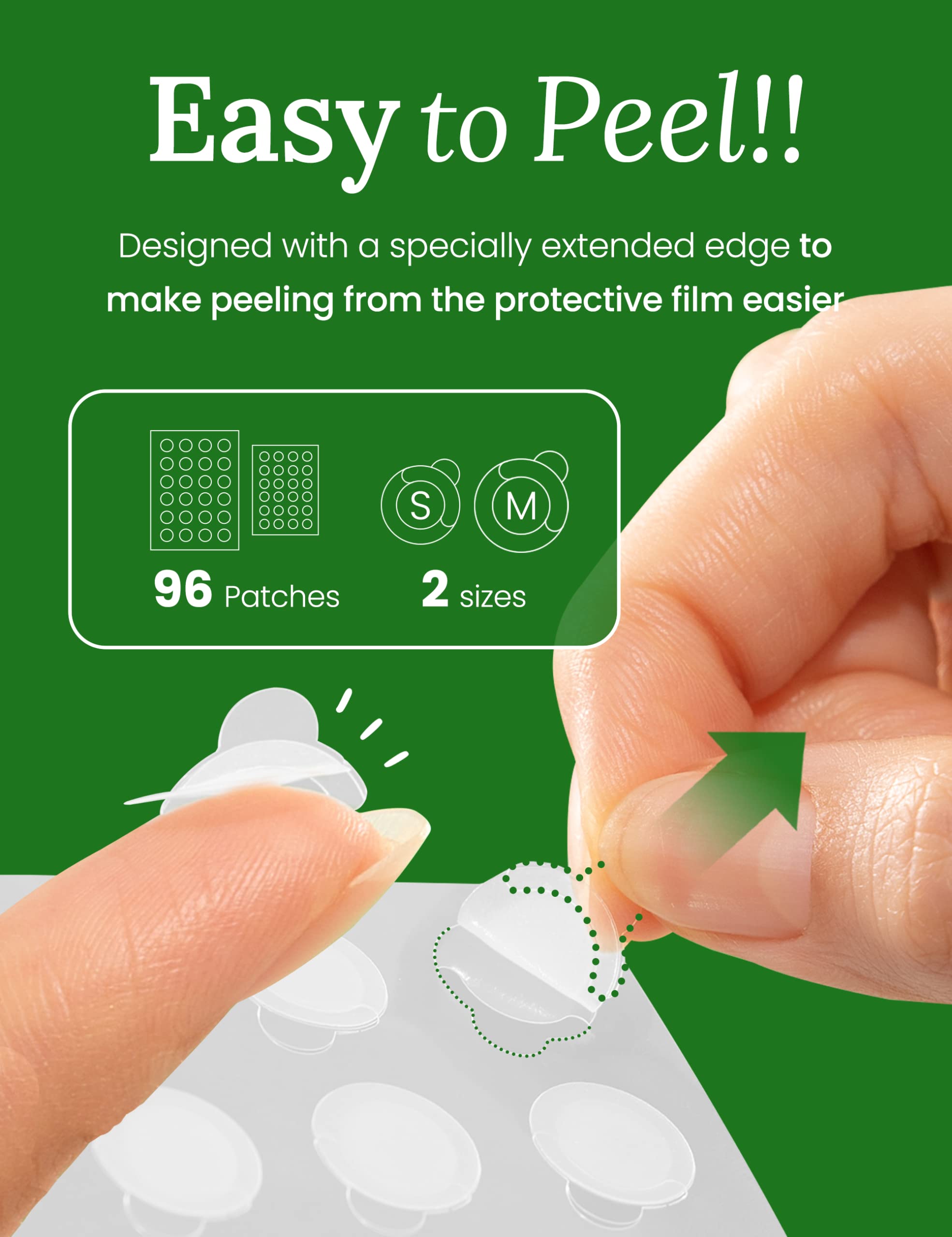 Troubless invisible spot patch signature packaging with waterproof sheets for blemish protection