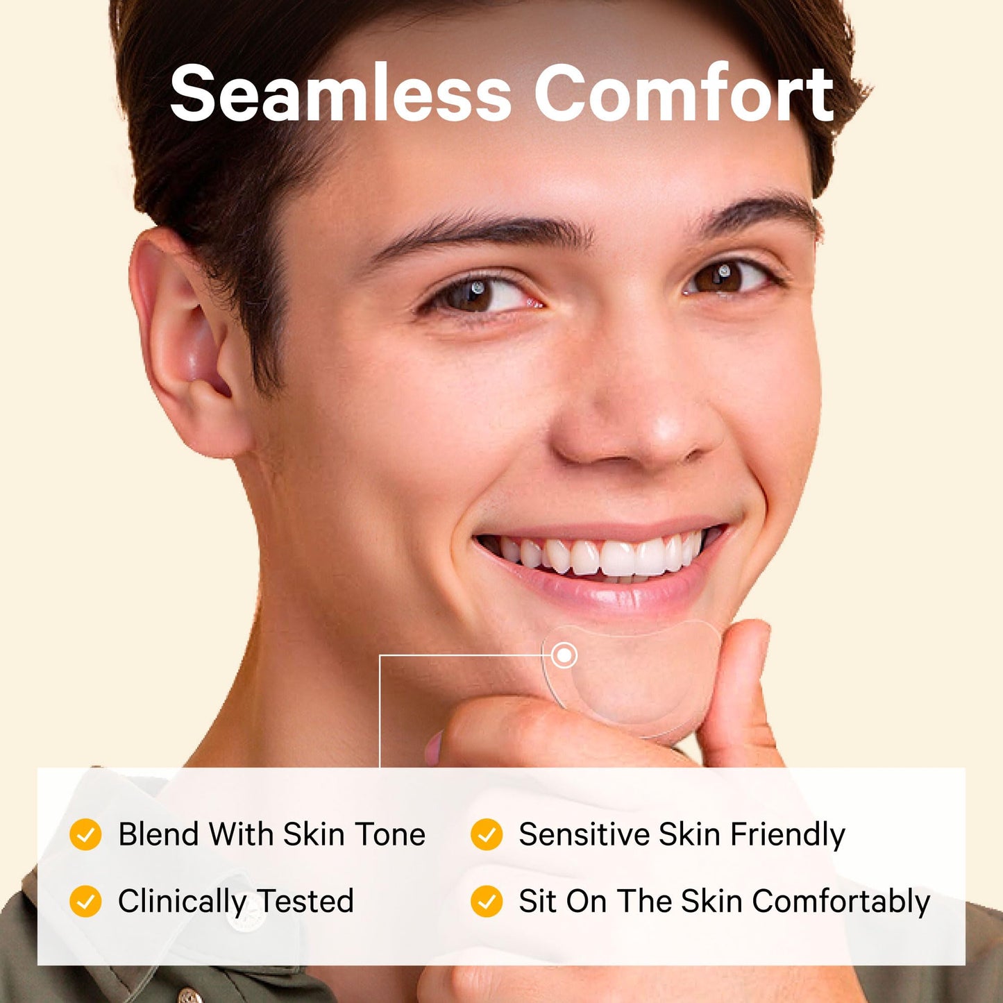 Vegan and cruelty free acne patches packaging with tea tree oil ingredients
