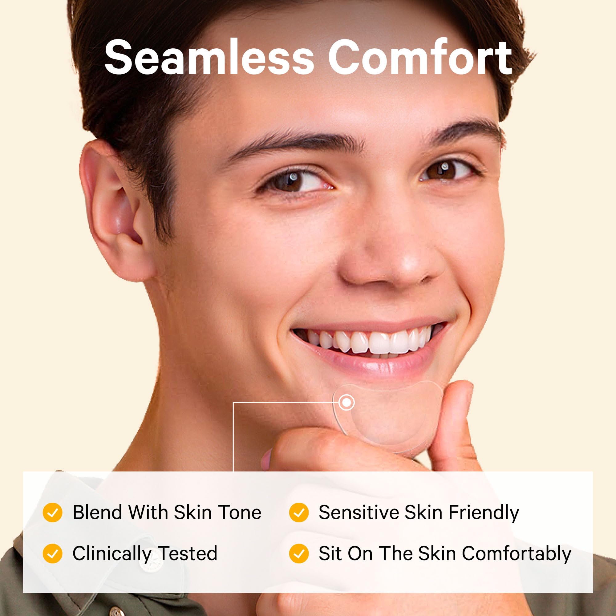 Vegan and cruelty free acne patches packaging with tea tree oil ingredients